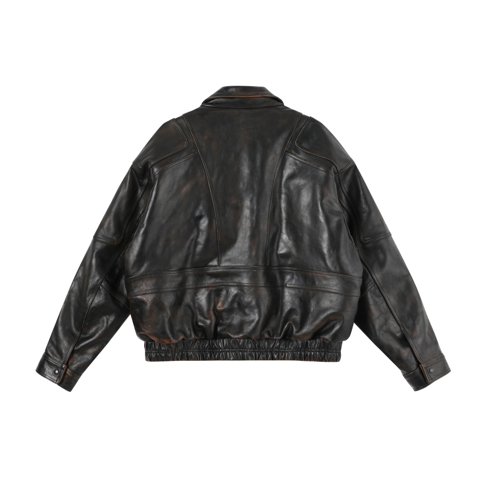 VINTAGE LEATHER BOMBER