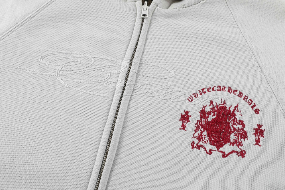 MEDAL LEOPARD DOUBLE LAYERED HOODIE