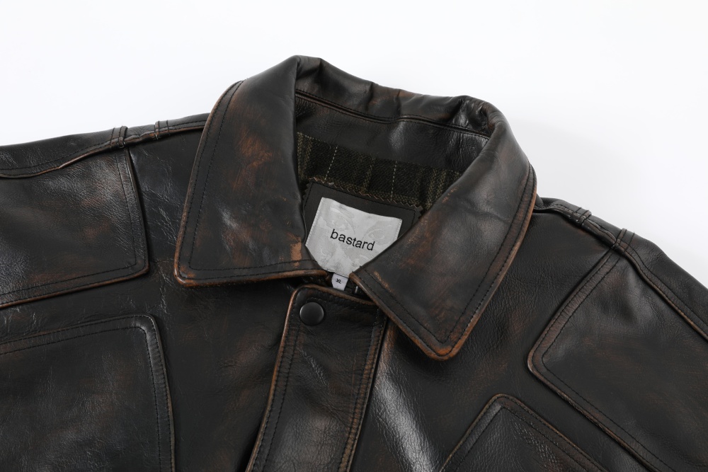 VINTAGE LEATHER BOMBER