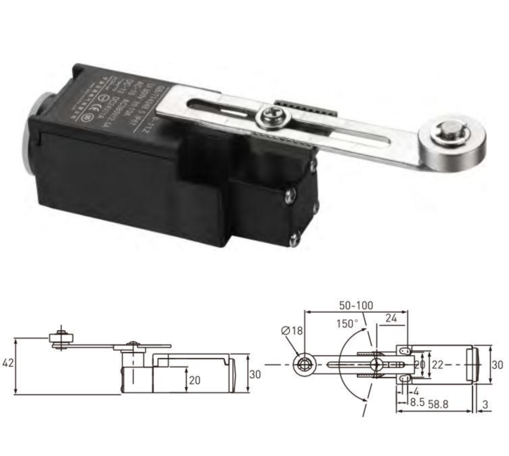 Limit Switch with Adjustable Trigger Force for Customized Applications