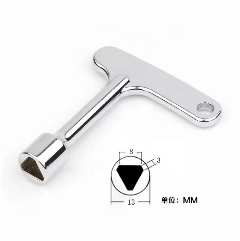 Triangle Key  Precision Machined for Secure Lock Opening