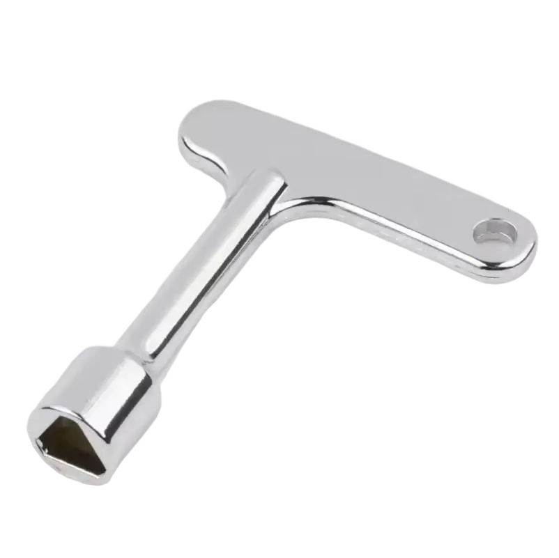 Triangle Key  Precision Machined for Secure Lock Opening