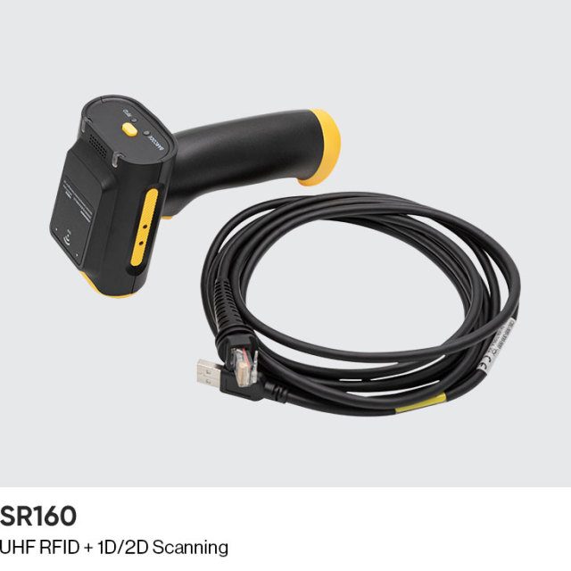 Đầu đọc RFID Chainway HID USB UHF với máy quét mã vạch 2D Zebra