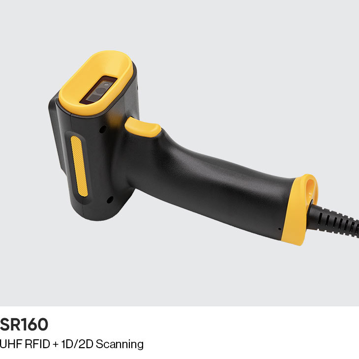 Đầu đọc RFID Chainway HID USB UHF với máy quét mã vạch 2D Zebra