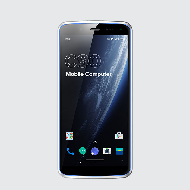 เครื่องสแกนรหัส QR Chainway C90 เครื่องสแกนบาร์โค้ด 2D PDA สมาร์ทโฟนพร้อมเครื่องอ่าน NFC
