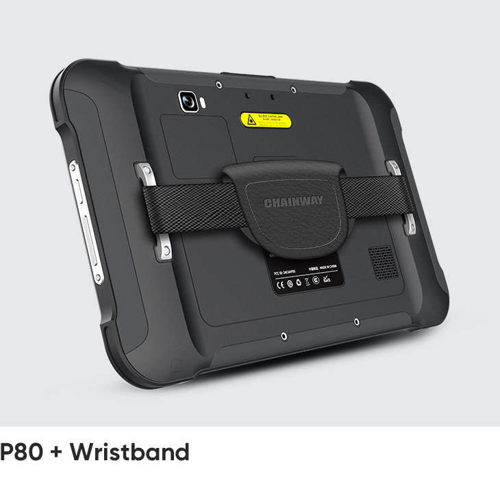 Chainway P80 Industrial Tablet with UHF RFID reader, fingerprint and 2D barcode from Rayfine