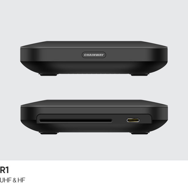 เครื่องอ่าน/เขียน RFID UHF บนเดสก์ท็อป Chainway R1 พร้อมฟังก์ชัน HF RFID