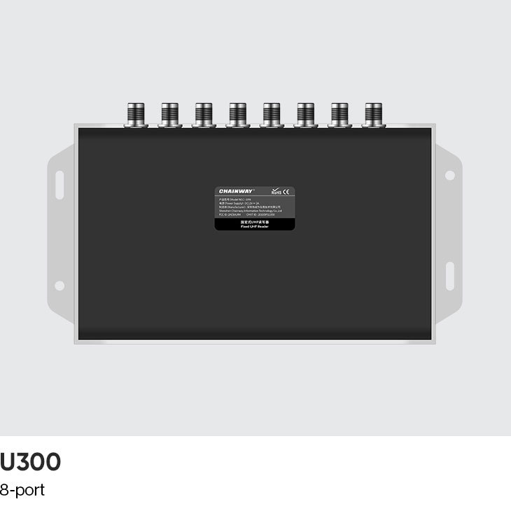 Chainway U300 8 портов Android 11 UHF Стационарный RFID-считыватель