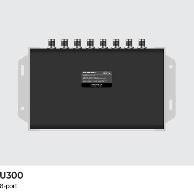 Chainway U300 8 портов Android 11 UHF Стационарный RFID-считыватель