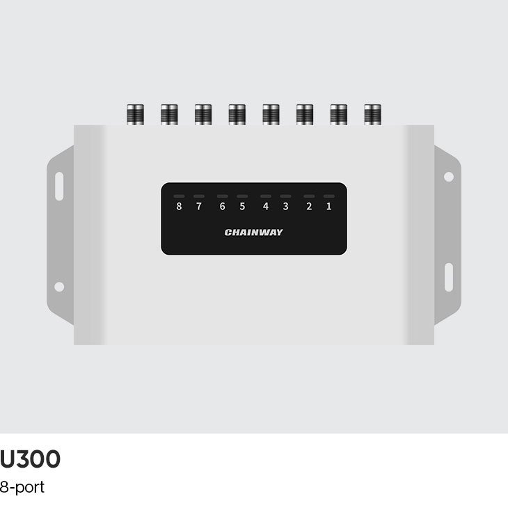 Chainway U300 8 портов Android 11 UHF Стационарный RFID-считыватель
