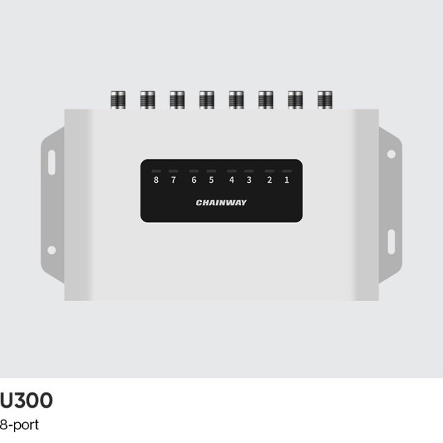 Chainway U300 8 портов Android 11 UHF Стационарный RFID-считыватель
