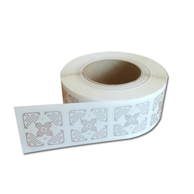 50*50mm UHF RFID Bibliotheksbuch-Tag-Aufkleber mit NXP ucode 8 Chip