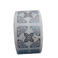 50*50mm UHF RFID Bibliotheksbuch-Tag-Aufkleber mit NXP ucode 8 Chip