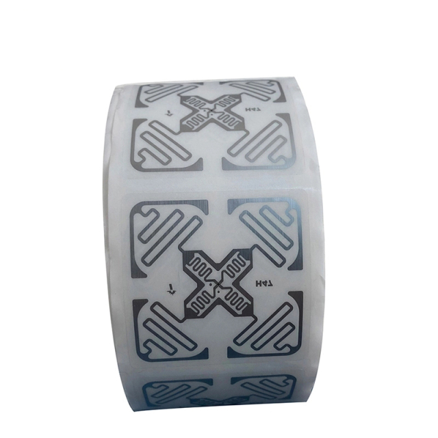 50*50mm UHF RFID Bibliotheksbuch-Tag-Aufkleber mit NXP ucode 8 Chip