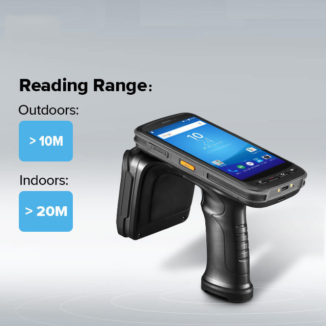 Máy quét mã vạch Chainway C72 Ultra Rugged Android có tay cầm dạng súng lục, Android 11, Google Play, Đầu đọc mã vạch Zebra 2D/1D/QR