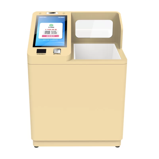 UHF RFID smart self checkout POS table machine with windows computer, QR code reader and RFID reader module