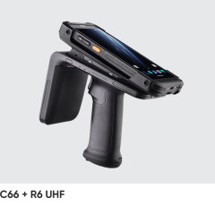 Chainway C66 UHF RFID handheld reader used in garment manufacturer in Fashion