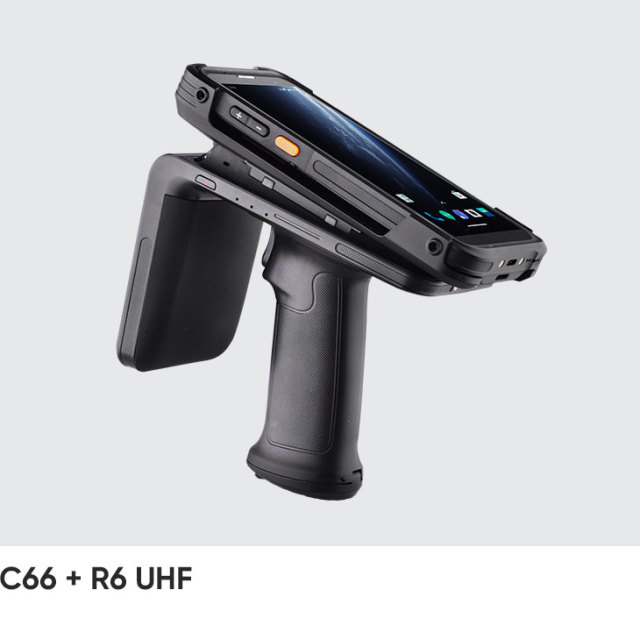 Chainway C66 UHF RFID handheld reader used in garment manufacturer in Fashion