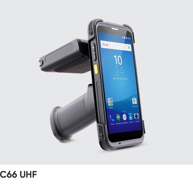 Chainway C66 UHF RFID handheld reader used in garment manufacturer in Fashion