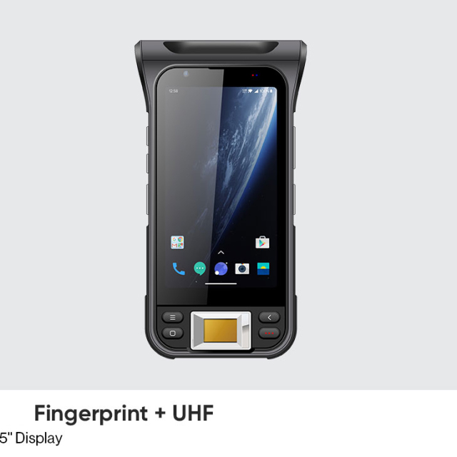 C5 Portable QR Code Laser Scanner 4G Wifi RFID Scanner Android Wireless Long Range Handheld UHF RFID Reader For Logistic Warehouse