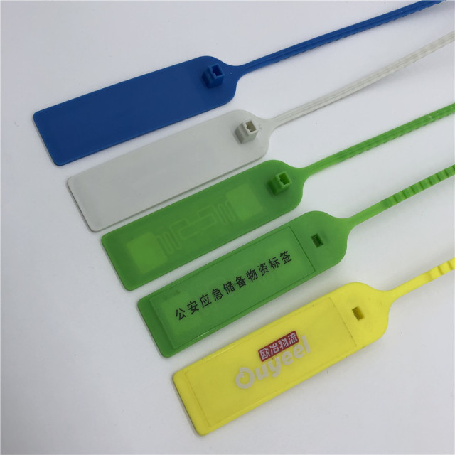 860-960MHz long range uhf rfid seal tie tag for tree wood tracking