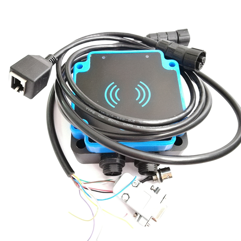 Rayfine RS-232/RS-485 1-2meters rugged UHF RFID integrated reader for waste bin tracking on truck in Saudi Arabia