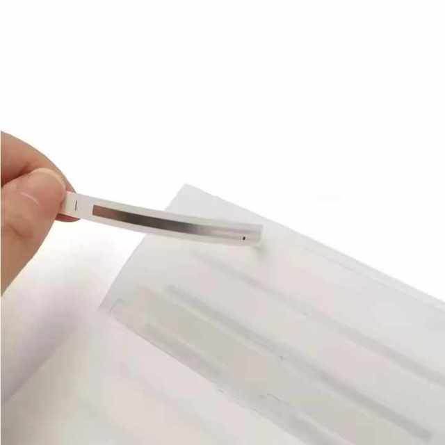 Africa University Library use 115*6mm NXP ucode 8/9 chip UHF RFID label tag hidden in book for inventory and access control