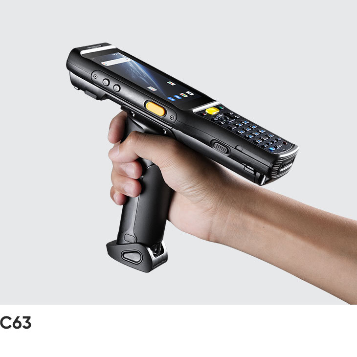 Chainway C63 Mobile Computer Rugged handheld PDA with 2D barcode scanner engine from Zebra