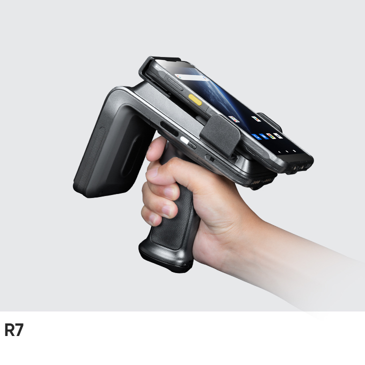 Chainway R7 UHF RFID Sled Reader  with bluetooth, type C USB and WIFI and Impinj E710