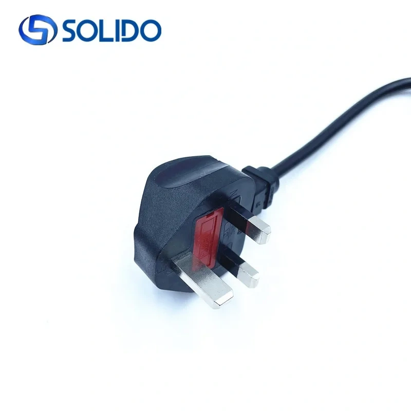Factory Price 1.5 meter length UK Use battery charger power plug