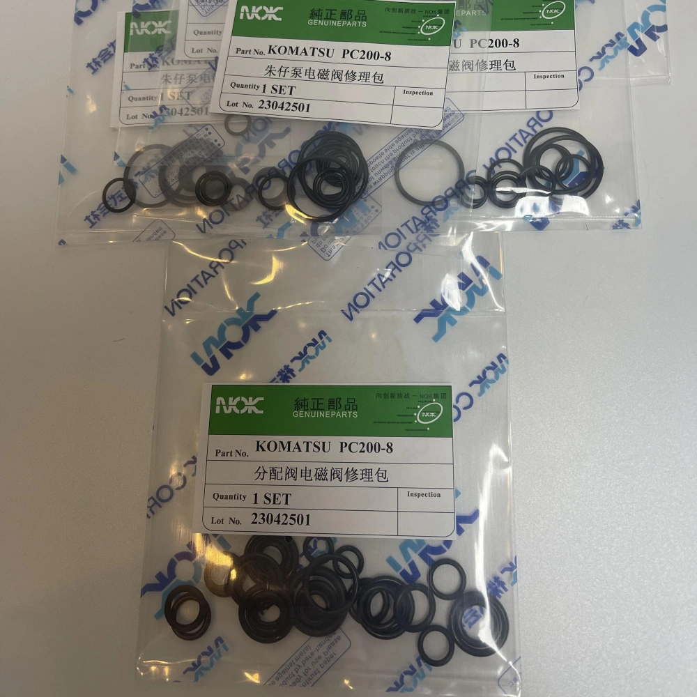Genuine NOK Main Pump Repair Kit Solenoid Valve Seal Kit for Excavator KOMATSU PC200-8