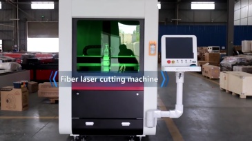 LF6060 Closed fiber laser cutting machine for stainless steel metal sheets processing