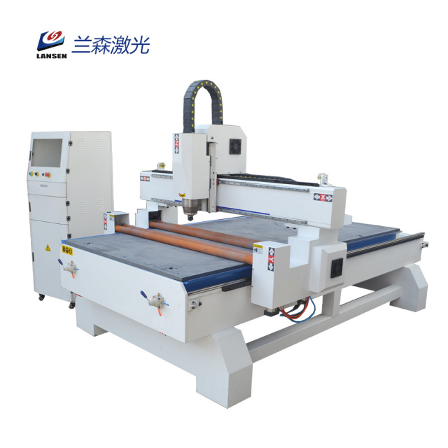 LSW 1325 Wood Cnc router with roller for wood plate cutting machine