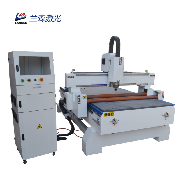 LSW 1325 Wood Cnc router with roller for wood plate cutting machine