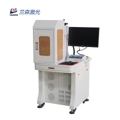 Desktop fiber laser marking machine with protection cover