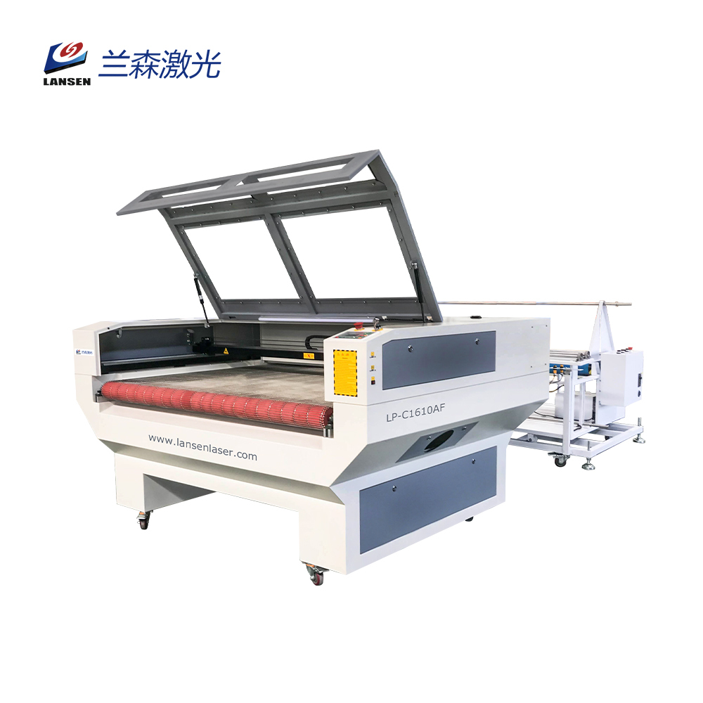 LP-C1610AF AUTO Feed co2 laser cutting machine for leather fabric cut