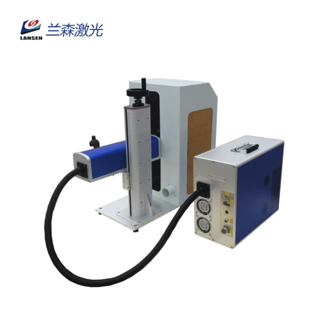 Semi-closed mini fiber laser marking machine with protection cover