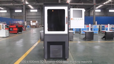 Large format 600*600 dynamic co2 laser marking machine