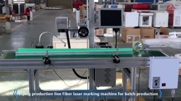 Mini flying fiber laser marking machine