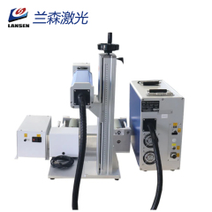 Mini automatic feeding fiber laser marking  machine with conveyor belt