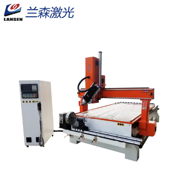 LSW1325 5 Axis ATC CNC Woodworking Machine With Swing Head and Rotation Axis