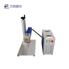 LSF MOPA Mini Fiber laser marking machine for Stainless Steel Color Printing