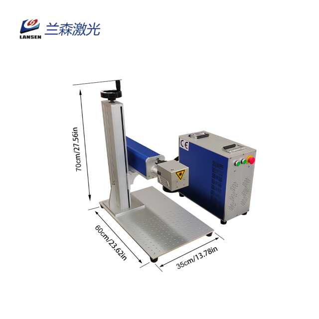 LSM Mini Portable Fiber laser marking machine for metal plastic rubber engraving