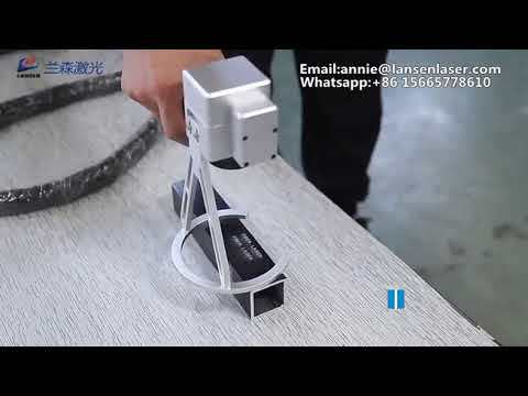 Mini Touch Screen Handheld Fiber Laser Marking Machine For Metal Logo Printing