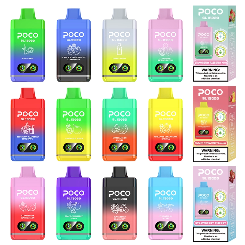 POCO 15000 Puffs | EU Warehouse Shipping | 3-7 Days Delivery | 5% Nicotine | Smart Screen | Airflow Adjustable | Minimum Order 100pcs