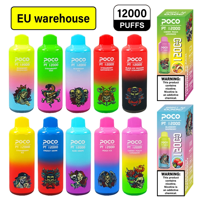 POCO PT 12000 Puffs | EU USA Europe Warehouse Shipping | 3-7 Days Delivery |RGB Light | Minimum Order 100pcs