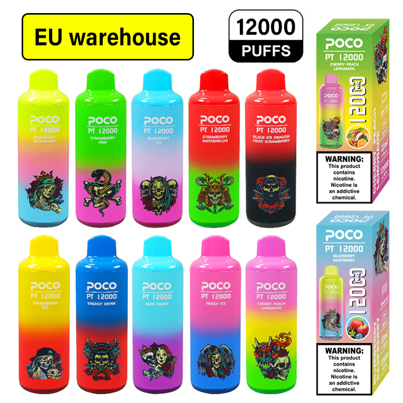 POCO PT 12000 Puffs | EU USA Europe Warehouse Shipping | 3-7 Days Delivery |RGB Light | Minimum Order 100pcs