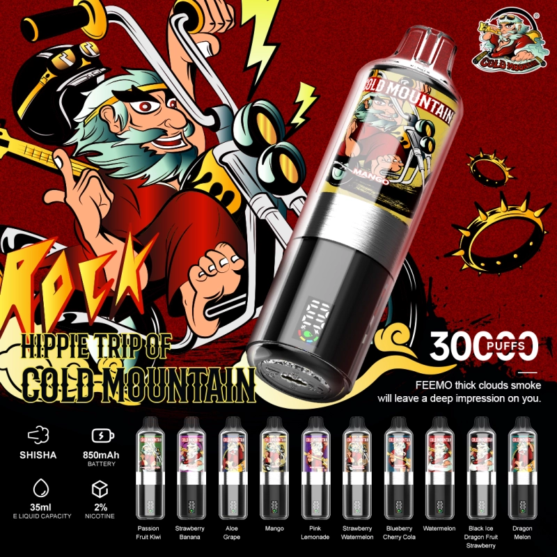 Feemo Cold Mountain ALPS 30000 Puffs | EU Germany Warehouse 3-7 Days Shipping | Mini quantity 100pcs |Direct-to-Lung (DTL)