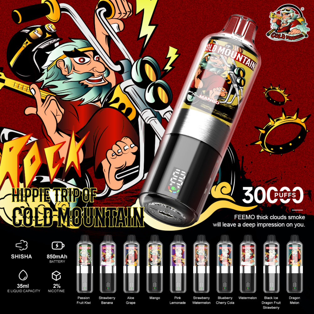 Feemo Cold Mountain ALPS 30000 Puffs | EU Germany Warehouse 3-7 Days Shipping | Mini quantity 100pcs |Direct-to-Lung (DTL)