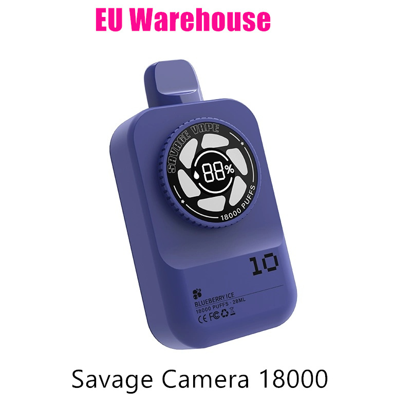 SAVAGE CAMERA 18000 PUFFS | EU Warehouse Shipping | Built-in Smart Display Screen